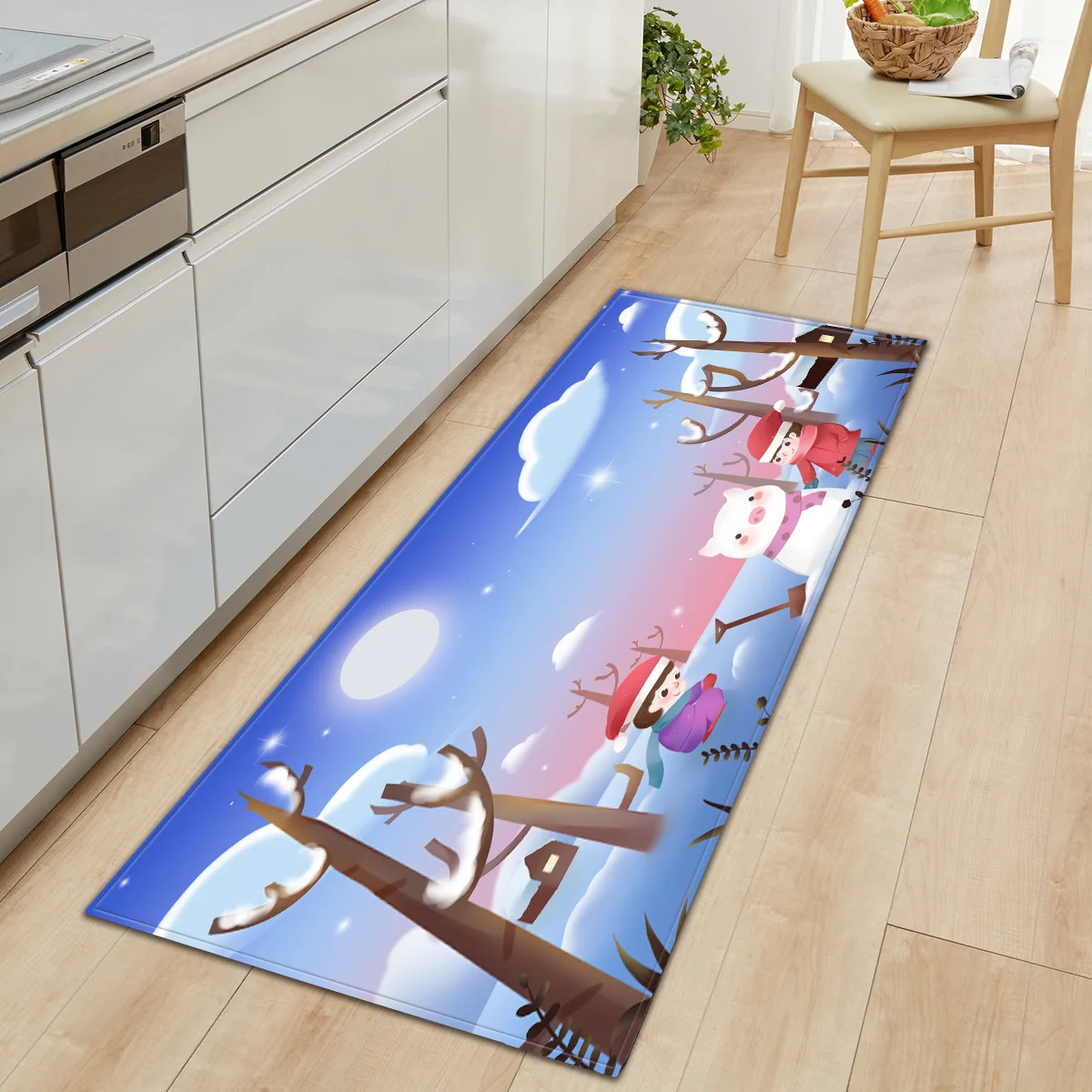 Zeegle коврик с рождественским дизайном современный напольный для прихожей