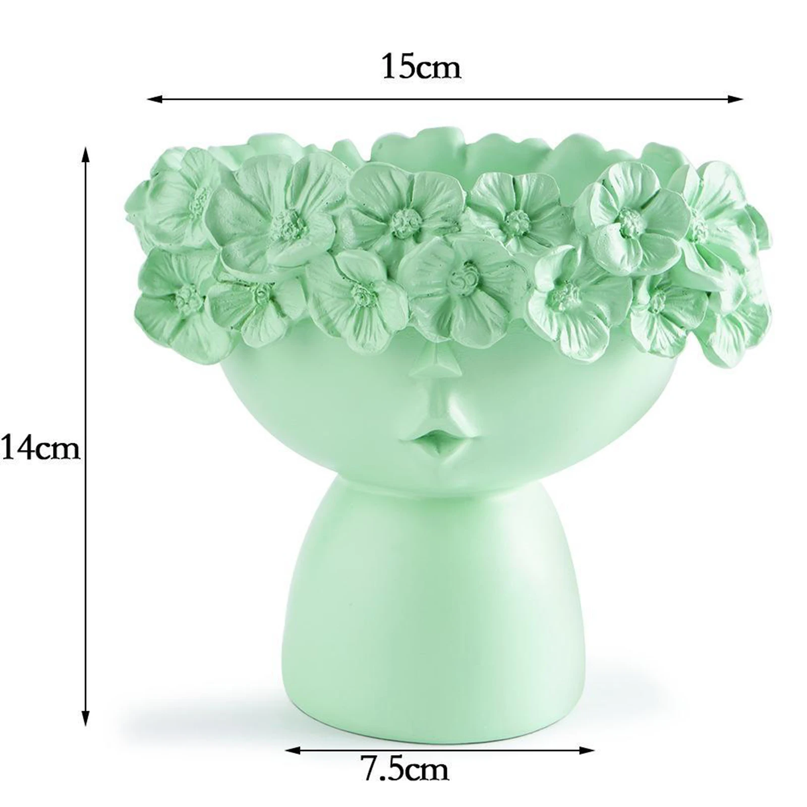 

Modern Succulent Plant Pot Resin Planter Flower Bonsai Pots Home Garden Decor