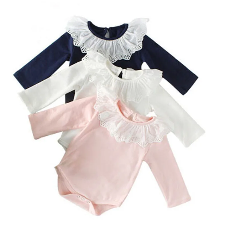 1 предмет Детские ползунки для девочек комбинезон с длинными рукавами хлопковый