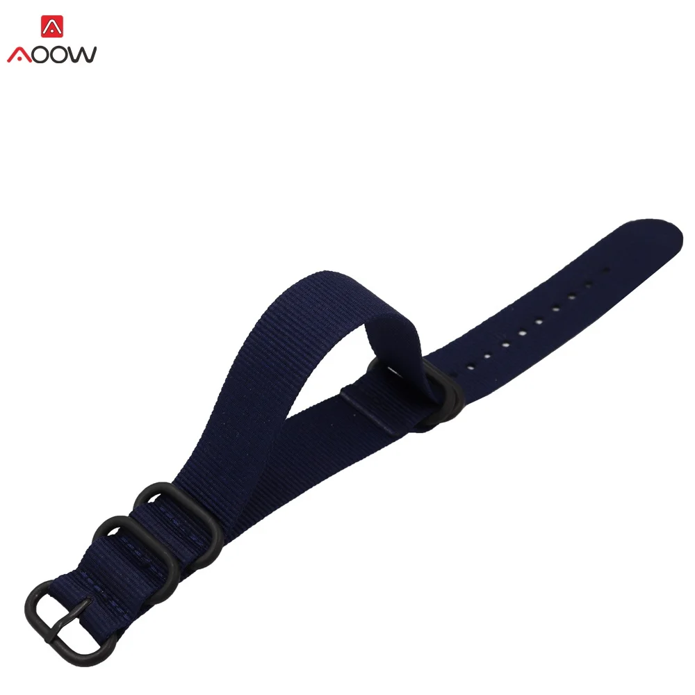 Ремешок нейлоновый сверхпрочный для наручных часов Модный сменный полосатый