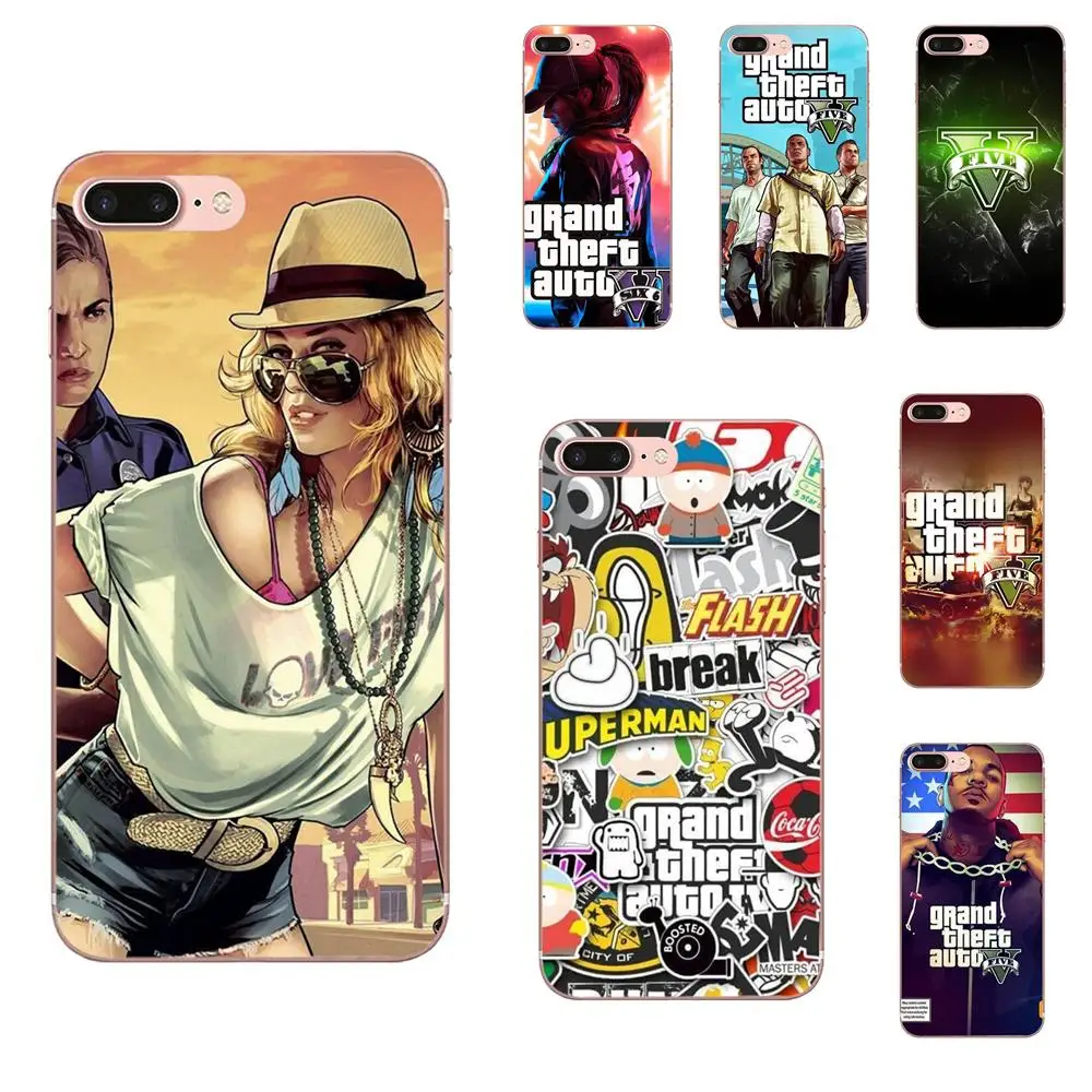 Чехол для телефона из ТПУ Grand Theft Auto Gta 5 V Huawei Honor Mate Nova Note 20 20s 30 5I 5T 6 7I 7C 8A 8X 9X 10 Pro Lite