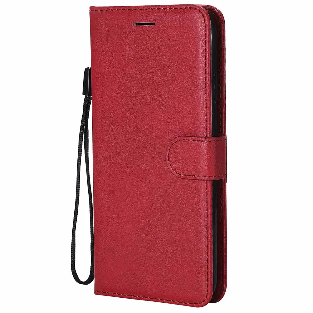 Red Кожаный флип-чехол для samsung Galaxy S11 S10e S10 S9 S8 плюс S7 S6 край S5 S4 S3 Примечание 10 Pro 9 8 4 3 A10E A20E телефона B128 - Цвет: Red