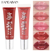 hot selling handaiyan candy colored jelly glass mirror moisturizing lip gloss lip protection makeup cosmetic gift for women