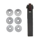 Одиночный линейный прямой колесный инструмент для распила набор 7 шт. шаг 0,5 1,5 2 мм токарный инструмент для распила s