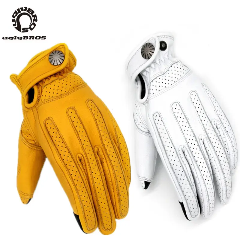 Дышащие удобные Мотоциклетные Перчатки Uglybros перчатки из овечьей кожи для
