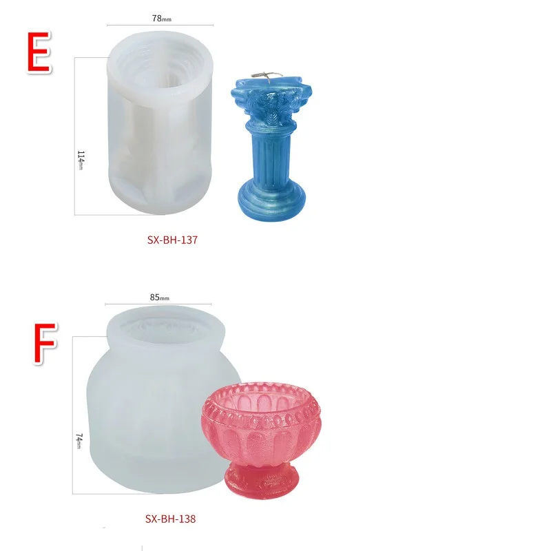 Римская колонна силиконовая форма для свеч пресс формы &quotсделай сам&quot Богиня