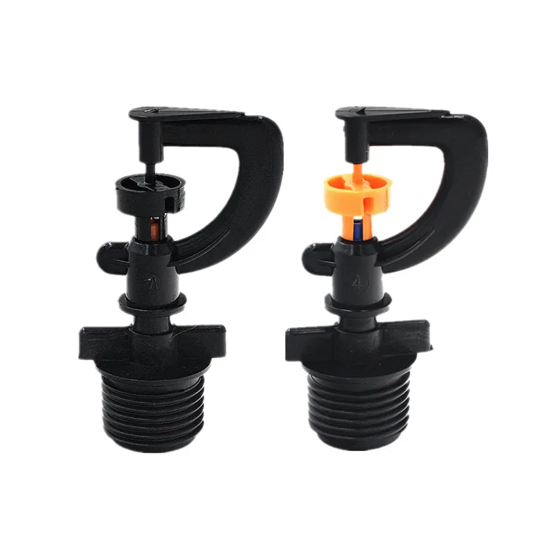 

100PCS Rotary Misting Sprinkler With 1/2" Screw Connector Garden Watering Tools Micro Drip Irrigation Fittings