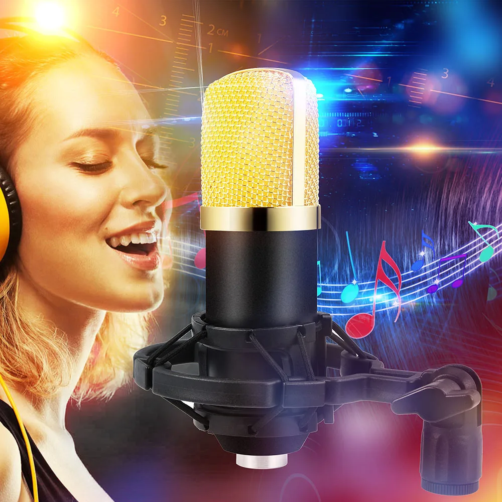 Сетевой караоке микрофон мини портативный конденсаторный Pro Audio BM700 Микрофон Звук