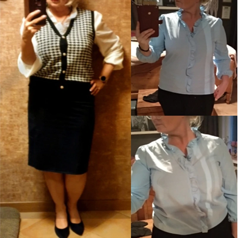 

Womens Tops And Blouses Elegant Long Sleeve White Ol Shirt Ladies Solid Color Chemise Femme Blusa Feminina Streetwear