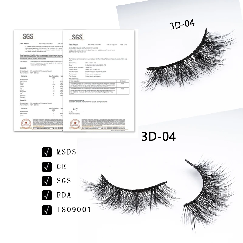 DORADOSUN 5 пар вечерние накладные ресницы из искусственной норки для салона красоты