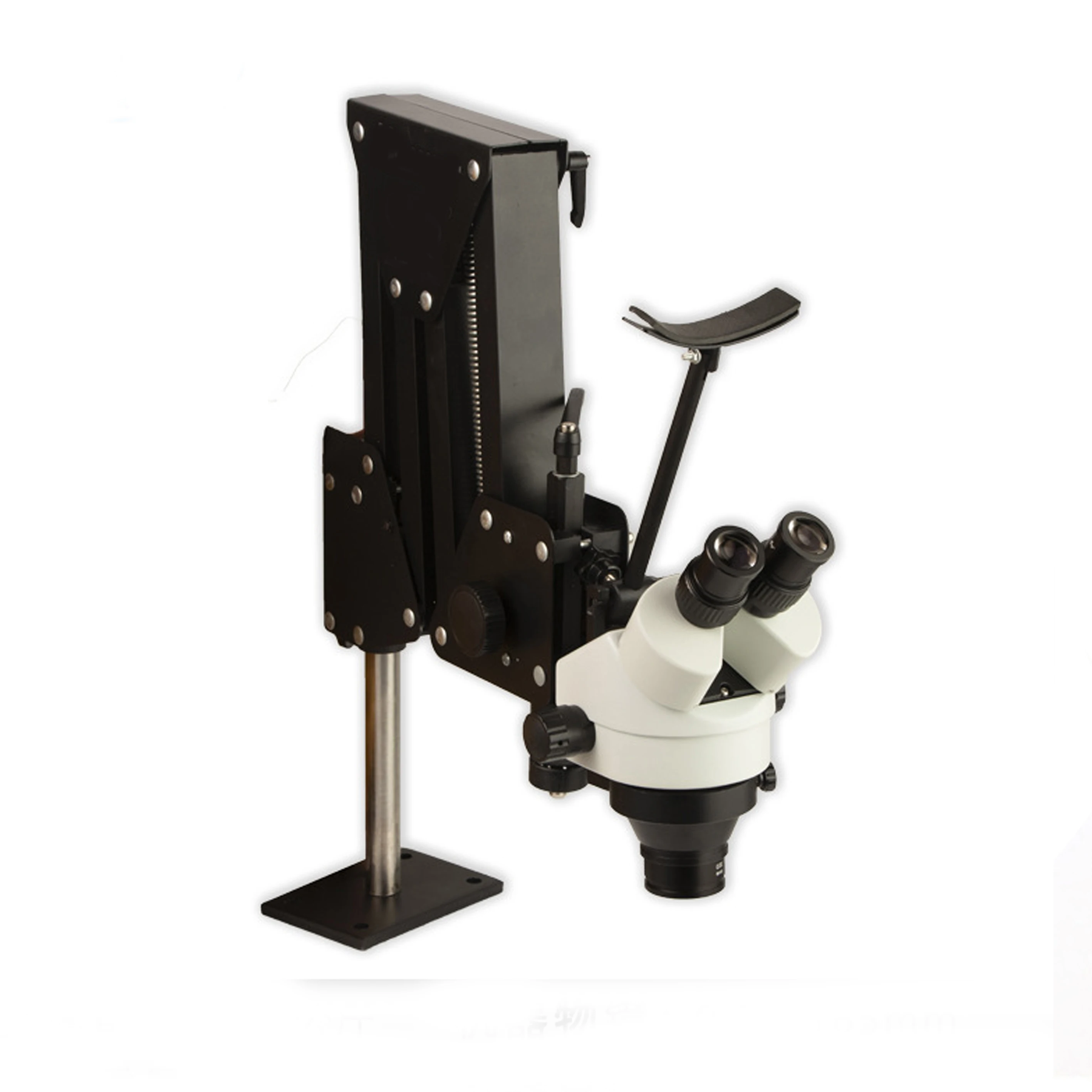 

7X-4.5X Flexible Arm Zoom Microscope With Spring Stand For Stone Diamond Repairing Setting Jewlery Making Tools