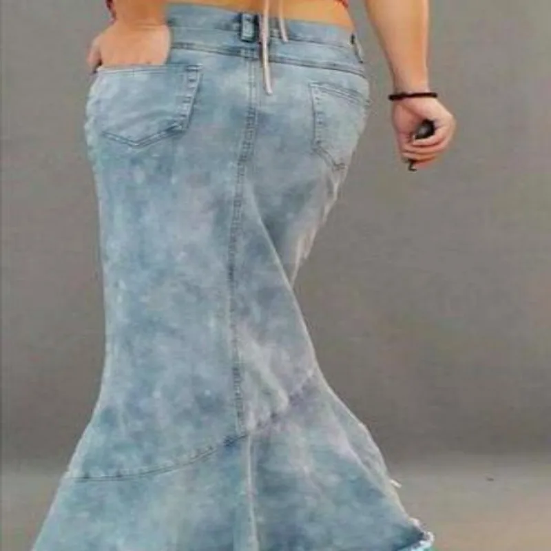 Оптовая продажа Новая модная женская синяя джинсовая многослойная