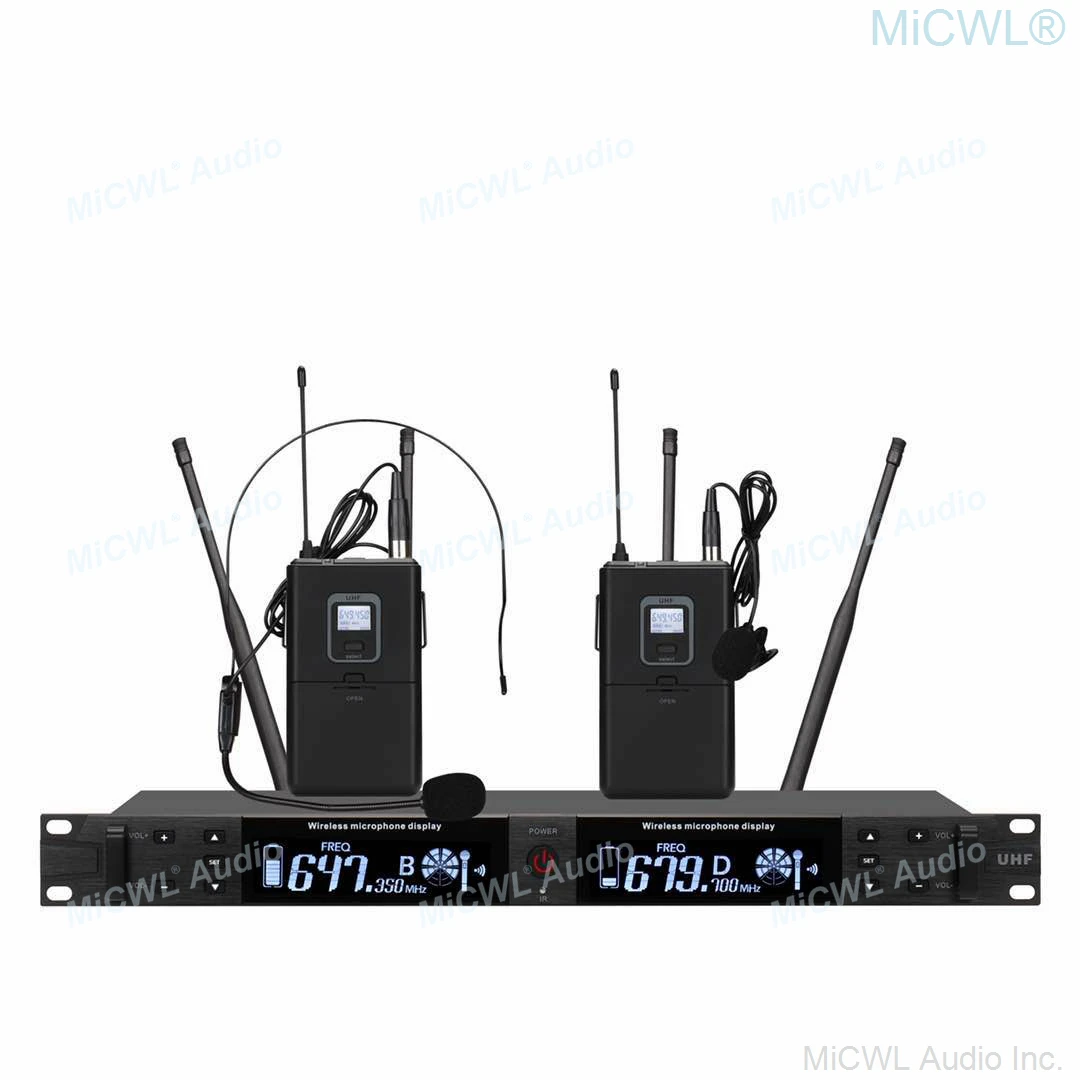 Pro QLXD большой светодиодный экран UHF Беспроводная двойная микрофонная система KSM8