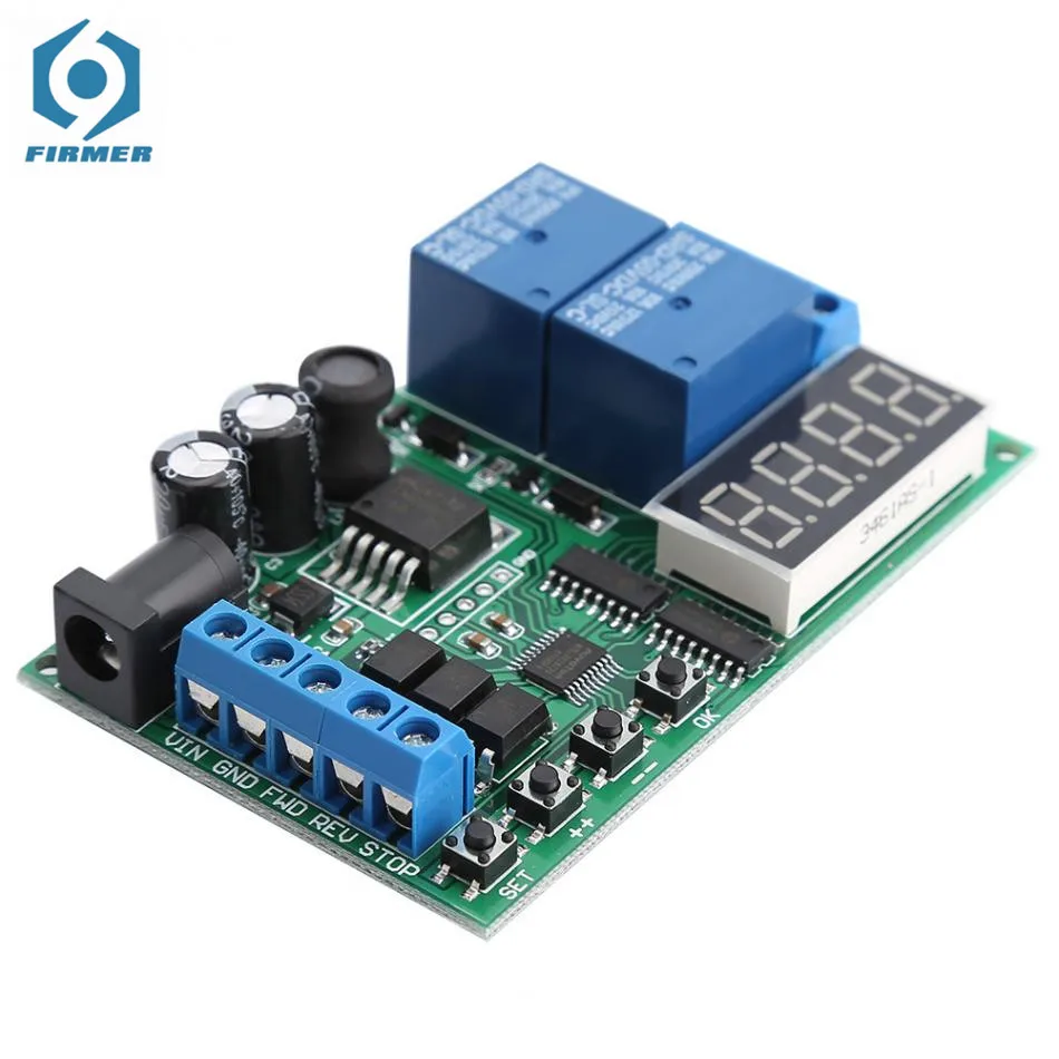 Multi-function DC/AC Motor Controller board 5V - 24V Motor Forward Reverse Controller Electronic Timing Delay Time Cycles Relay