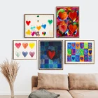 Плакат с изображением сердца Джима Дина, Американский современный художник, абстрактная картина маслом на холсте, поп-арт, галерея, настенные картины для декора