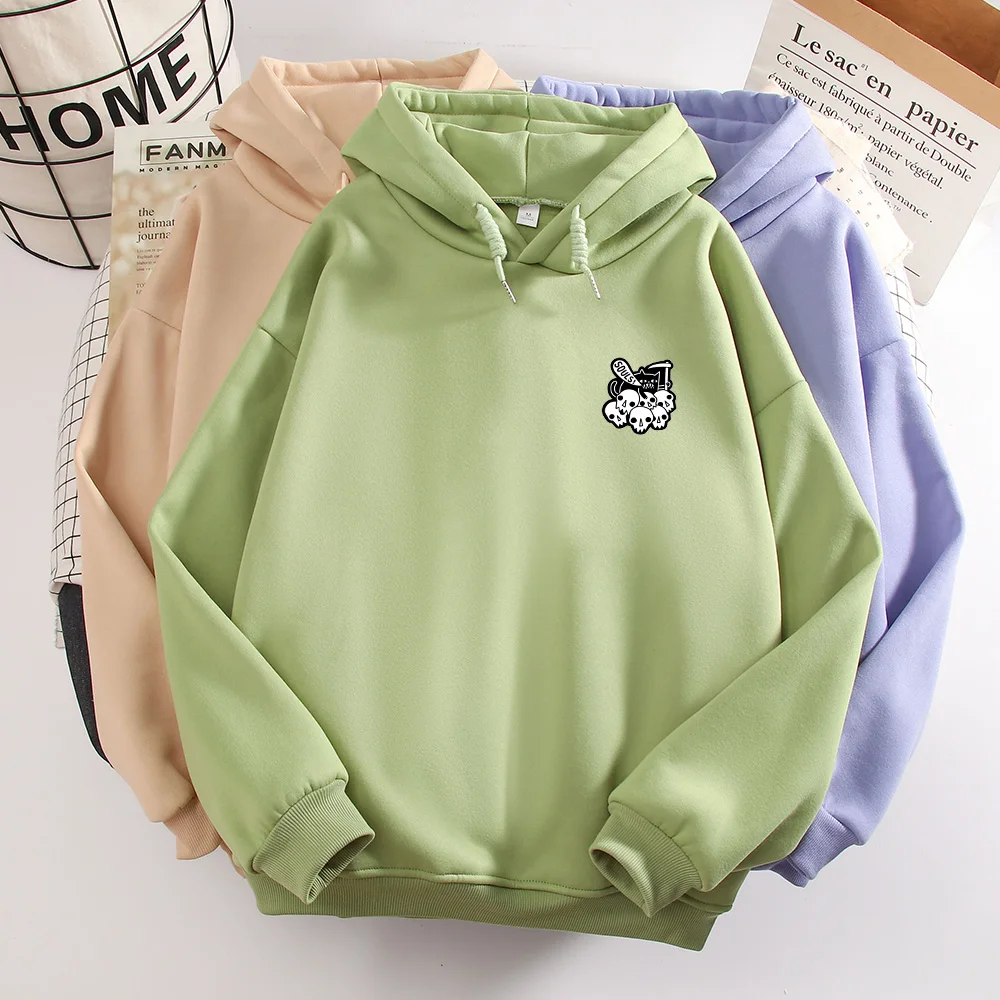 Skull Hoodie Women Goth Clothes Women Punk Gothic Plus Size Kawaii Graphic Hoodies Women Cute Kpop Fashion Sweetshirt for Girls