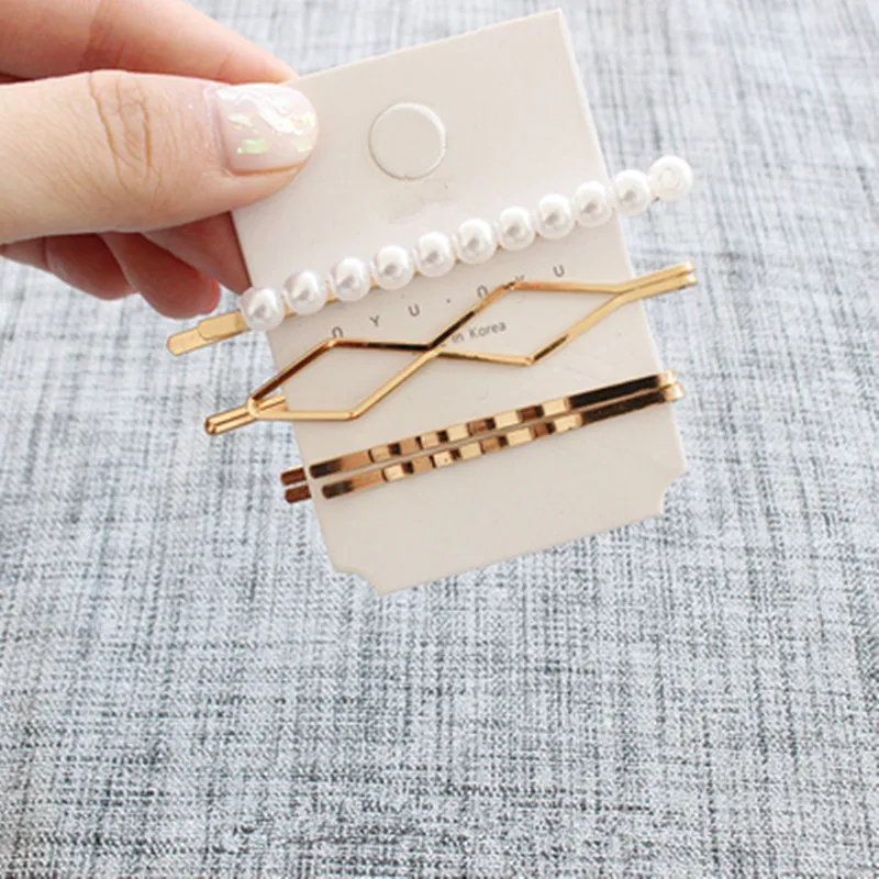 Корейские милые женские уличные заколки для волос модные аксессуары комплект из