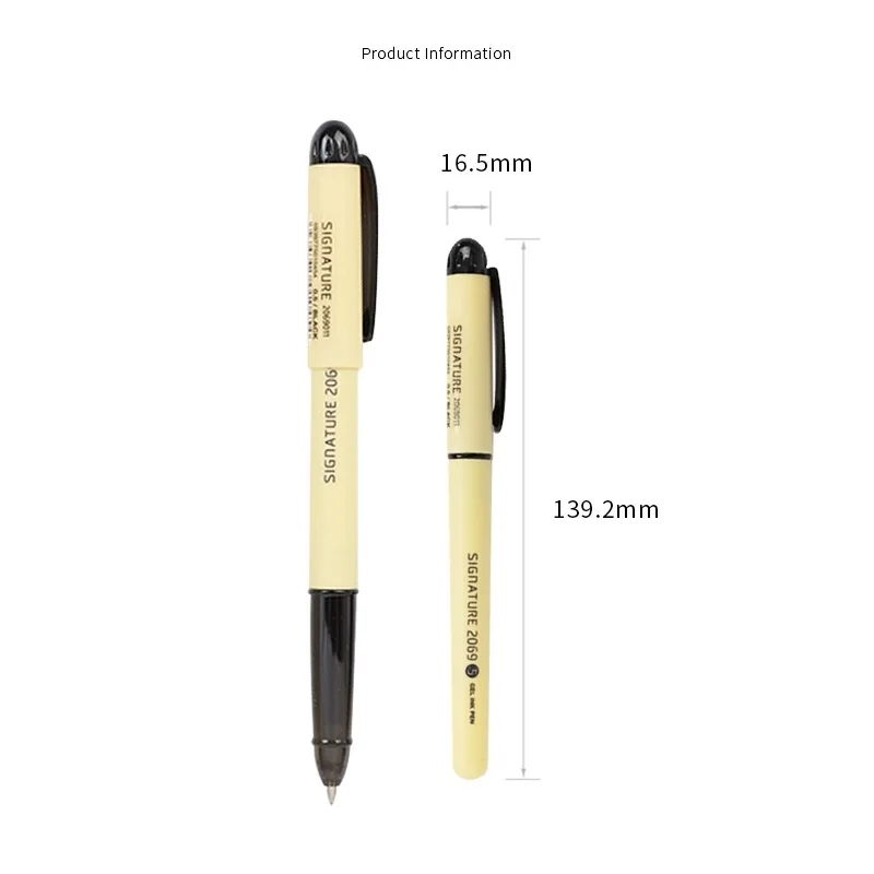 Ручка с гелевыми чернилами для подписей 4 шт./лот шариковая ручка 0 5 мм черные