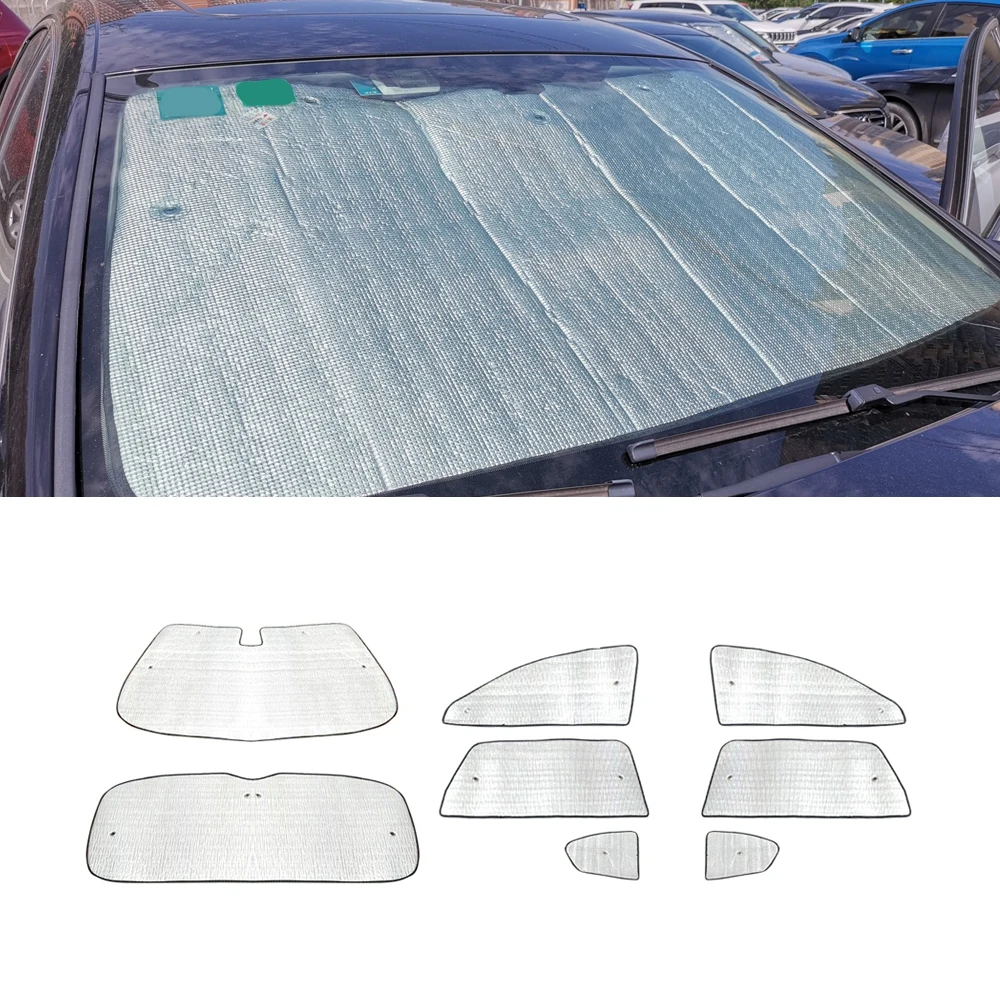 

For 2005-2009 Toyota Mark X X120 Auto Car Windshield Sunshade UV Shield Cover One Set for Front Side Window Interior Accessories
