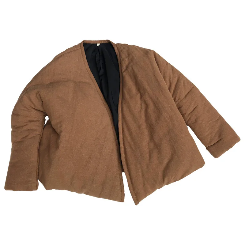 

loose literary XieJin with restoring ancient ways cotton-padded clothes to keep warm cotton-padded jacket coat. "190718