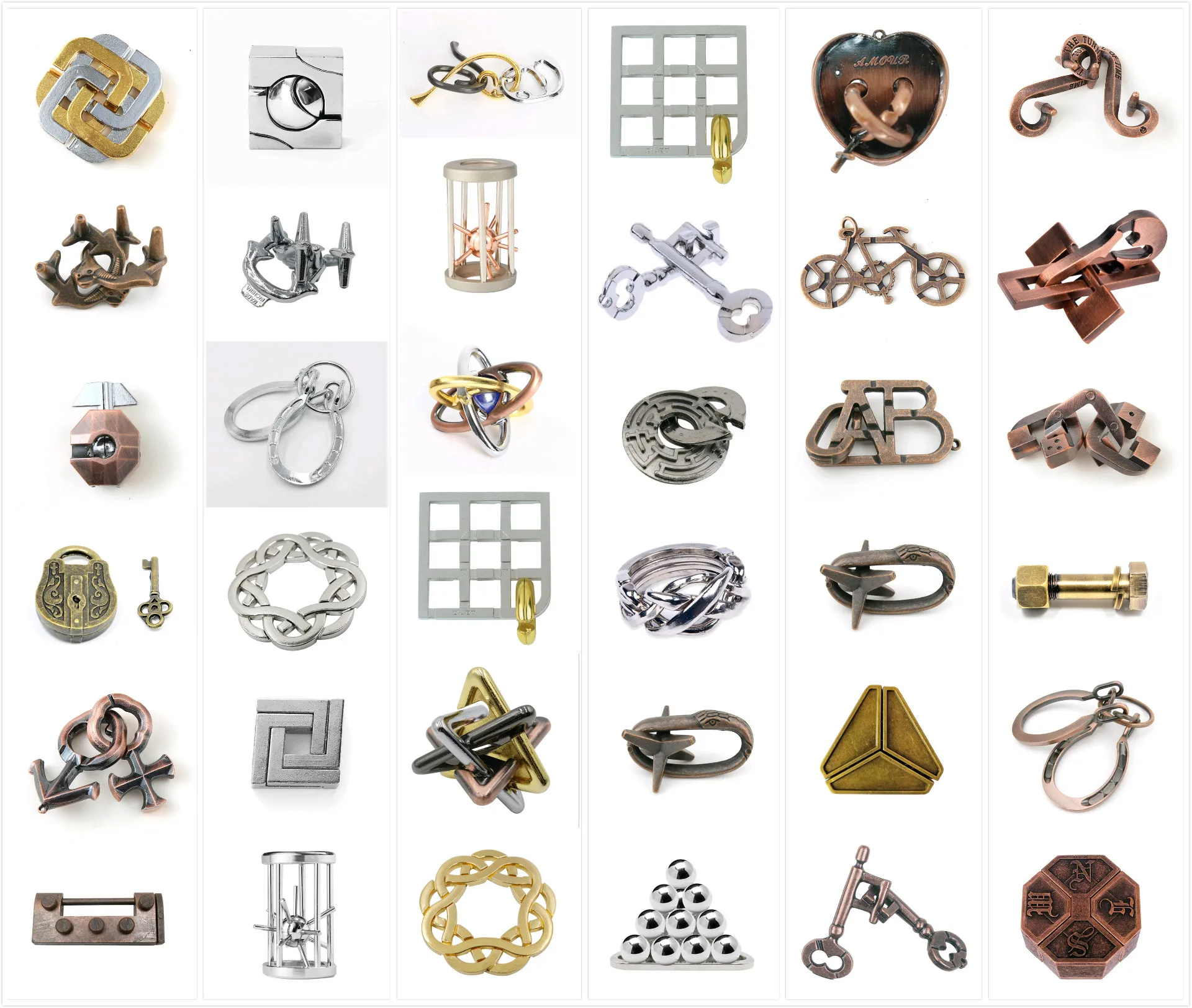 Винтажная ностальгия металлическая головоломка коробка искусственная