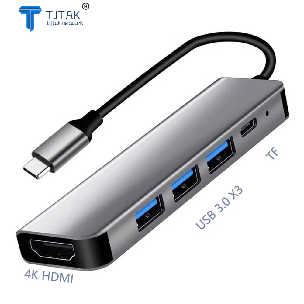 

Type C to HDMI-compatible 4K USB-C 3.0 Adapter Hub for MacBook Samsung S8 Dex Huawei P30 Dock Xiaomi 10 Projector TV