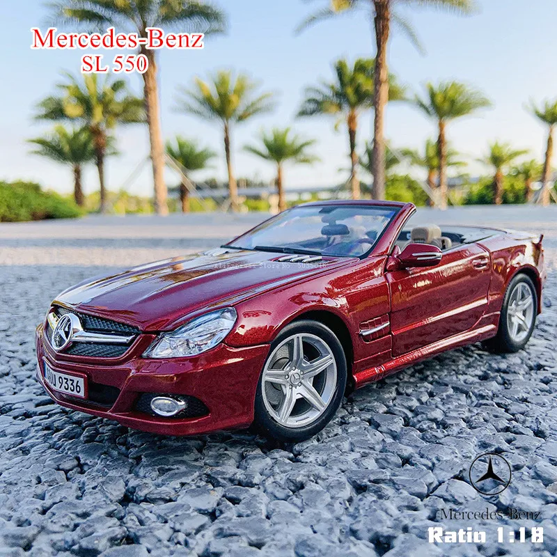 

Maisto 1:18 Mercedes-Benz SL 550 Alloy Retro Car Model Classic Car Model Car Decoration Collection gift Die casting model