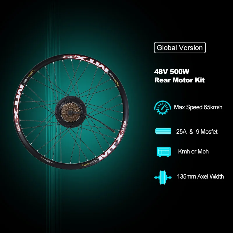Online Pasion E Bike Conversion Kits 36V 48V 500W Motor Für Elektrische Bike Conversion Kit 20