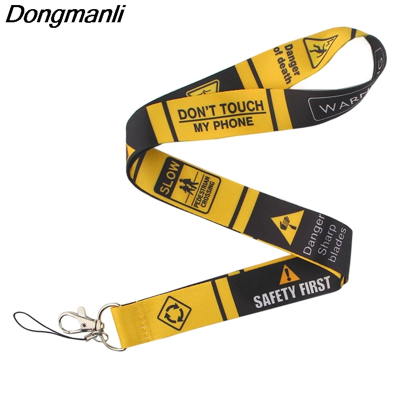 P3947 Dongmanli предупредительный знак ожерелье шнурок бейдж ID ремешки/строительный