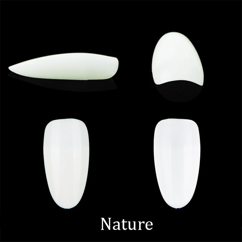 Nature 500 шт./пакет круглые овальные ногти прозрачные натуральные белые французские акриловые роспись ногтей ABS кончик ногтей Аксессуары для маникюра - Цвет: Nature