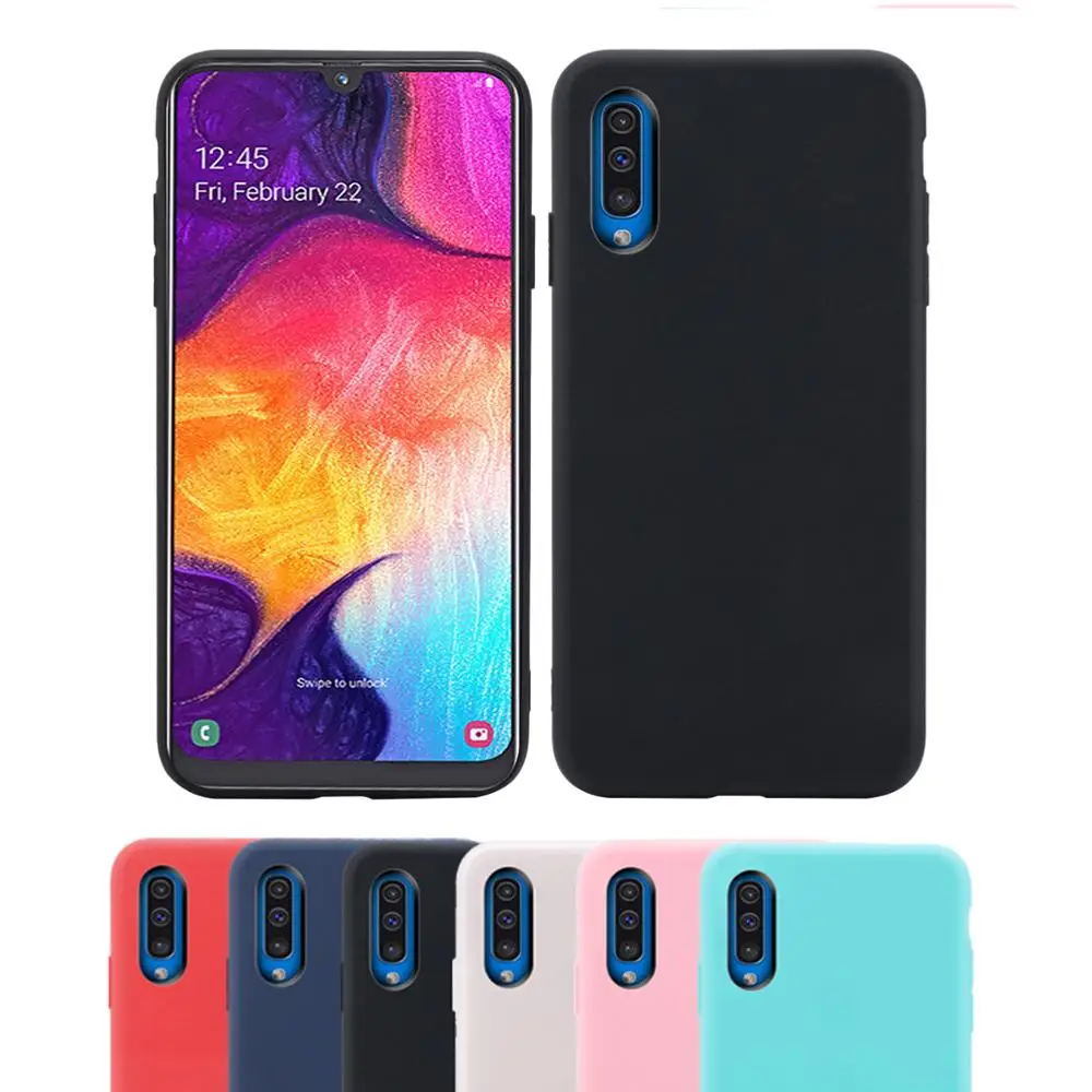 Чехол для Samsung Galaxy A50 Note 10 мягкий силиконовый тонкий ТПУ чехол карамельных цветов