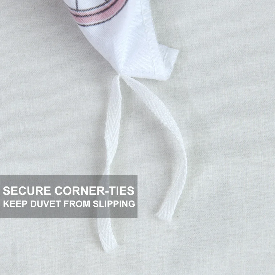 Комплект постельного белья королевского размера с динозавром Белый детский