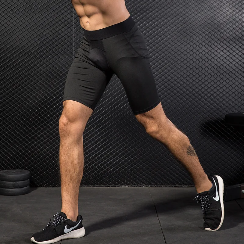 Мужские колготки для тренировок фитнеса бега сетчатая панель быстросохнущие