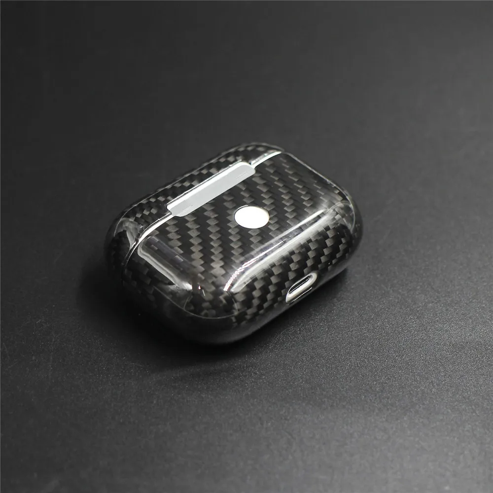 Чехол из настоящего углеродного волокна для AirPods 2 Pro беспроводной зарядки