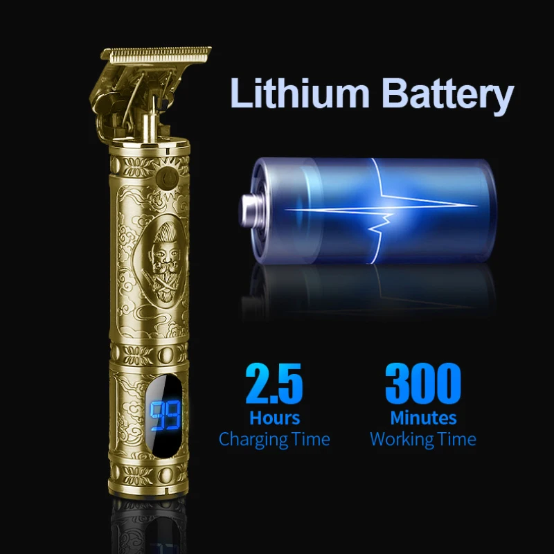 

Hair Clippers USB Electric Cordless Hair Cutter LED Display Screen Professional Men Hair Cutting Machine Beard Barber Hair Cut