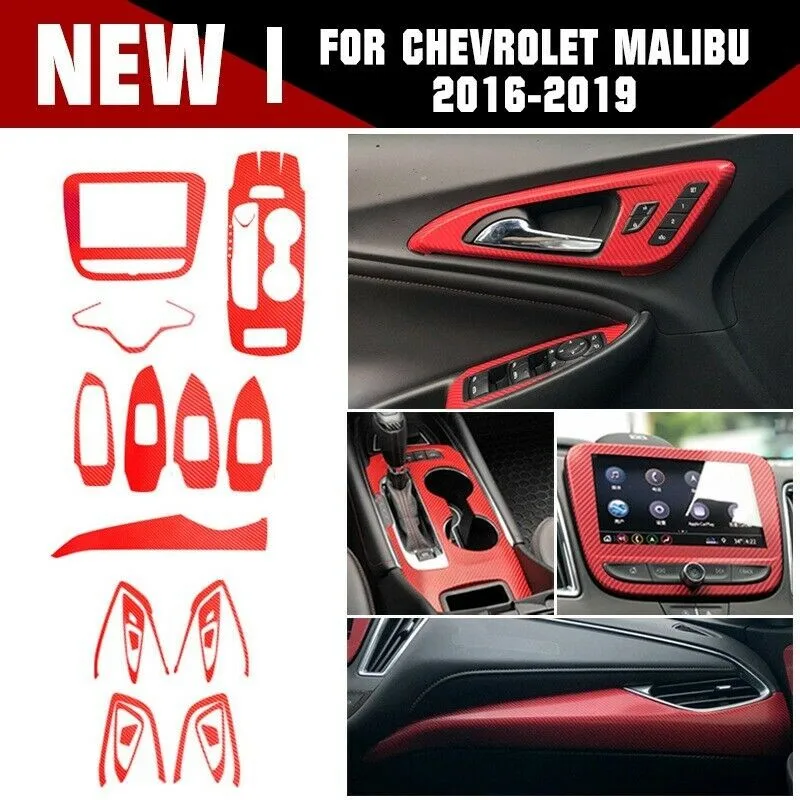 

29PCS/Set Car Trim Sticker ABS Carbon Fiber Interior Durable Practical