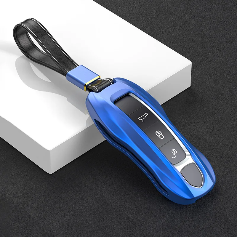 

Автомобильный держатель для ключей из алюминиевого сплава, чехол для брелка с ключом, защита цепи для ключей Porsche Cayenne Panamera 2017-2018