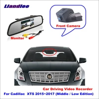 liandlee car road record wifi dvr dash camera driving video recorder for cadillac xts 20152017 middle low edition