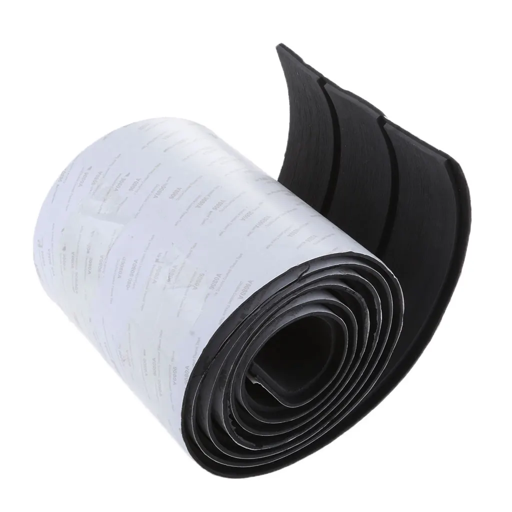 

240cm X 17.1cm X 6mm EVA Foam with Black White Line Boat Flooring Faux Teak Decking Sheet Pad