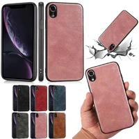 solid color leather back case for huawei p40 lite p30 pro mate30 luxury crazy horse pattern slim phone cover honor v30 play4 pro