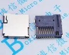 10 шт.лот, гнездо для карты Micro SD, SMD 9Pin TF Micro SD, разъем для пайки, разъемы, адаптер, автоматический разъем PCB PushPush Type