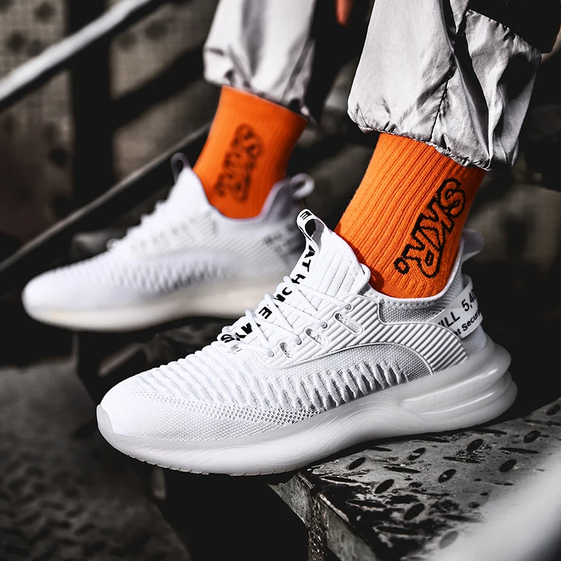 

Mens Classic Sneakers Mens Summer Sneakers Fashion Men White 2018 Casual Minimalist Shoes Breathable Mesh Fabric Leisure For