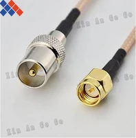 wholesale 10pcs rf connector tv male to sma male straight type rg316 pigtail cable 15cm