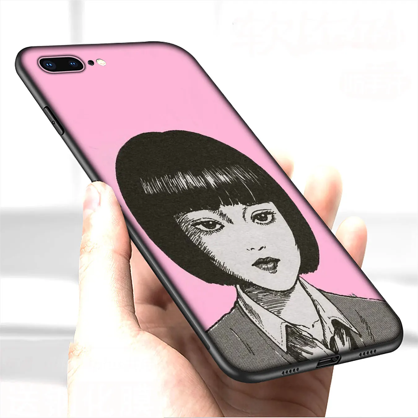 Японский ужас комических аниме девочка мягкий силиконовый чехол для iPhone 12 мини XR