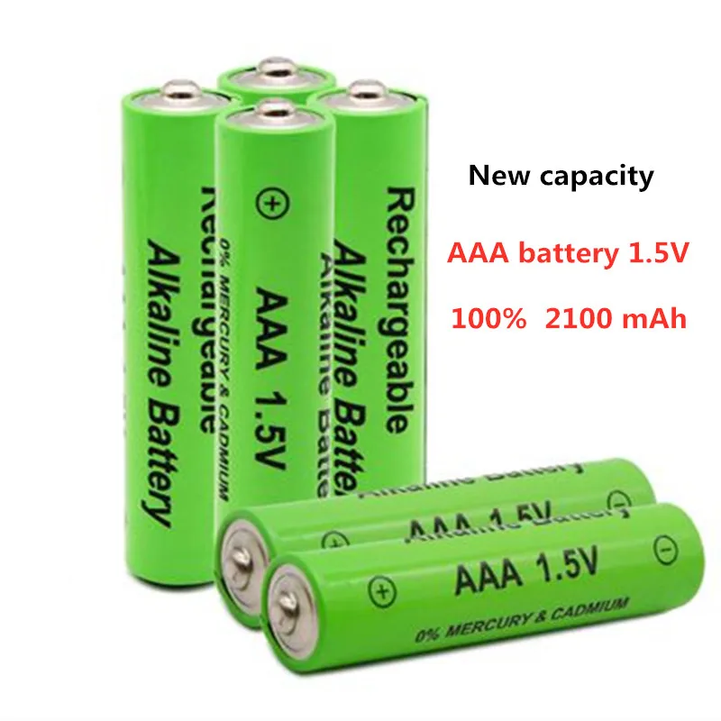 Новый AA + AAA 100% 1 5 V Щелочная Перезаряжаемые Батарея 2100-3000 мА-ч фонарь часы игрушки