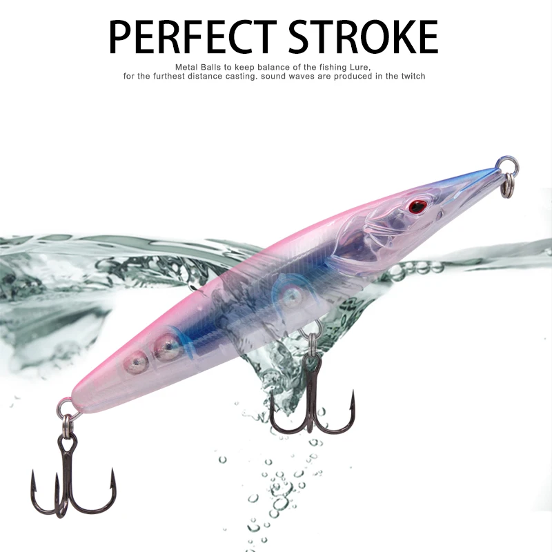 Wondershot D06 110 мм 16 г длинный карандаш для литья topwater StickBait воблеры приманка плавающая