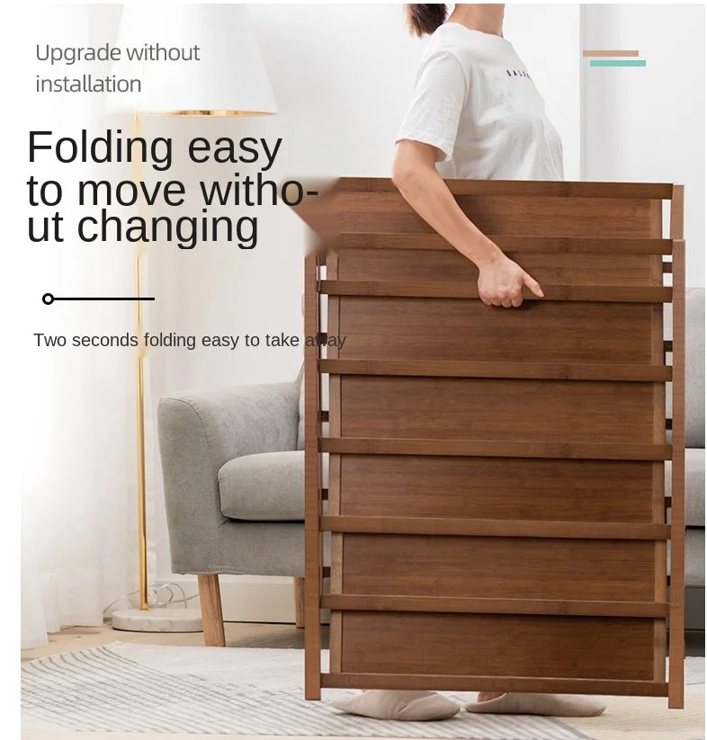 

Shoe Rack Shelf Simplicity Household Multi Layer Storage And Dustproof Installation Free Folding Shoe Cabinet Furniture