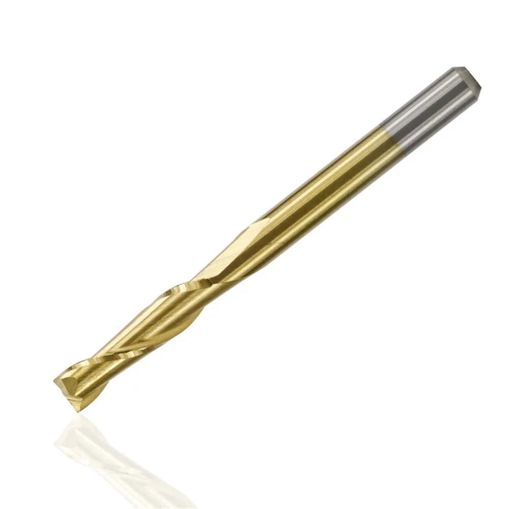 

10 pcs 2.0mm 2 flute flat end milling cutter 8/12/17 / 22mm cut length 3.175 shank carbide end mill cnc engraving bit
