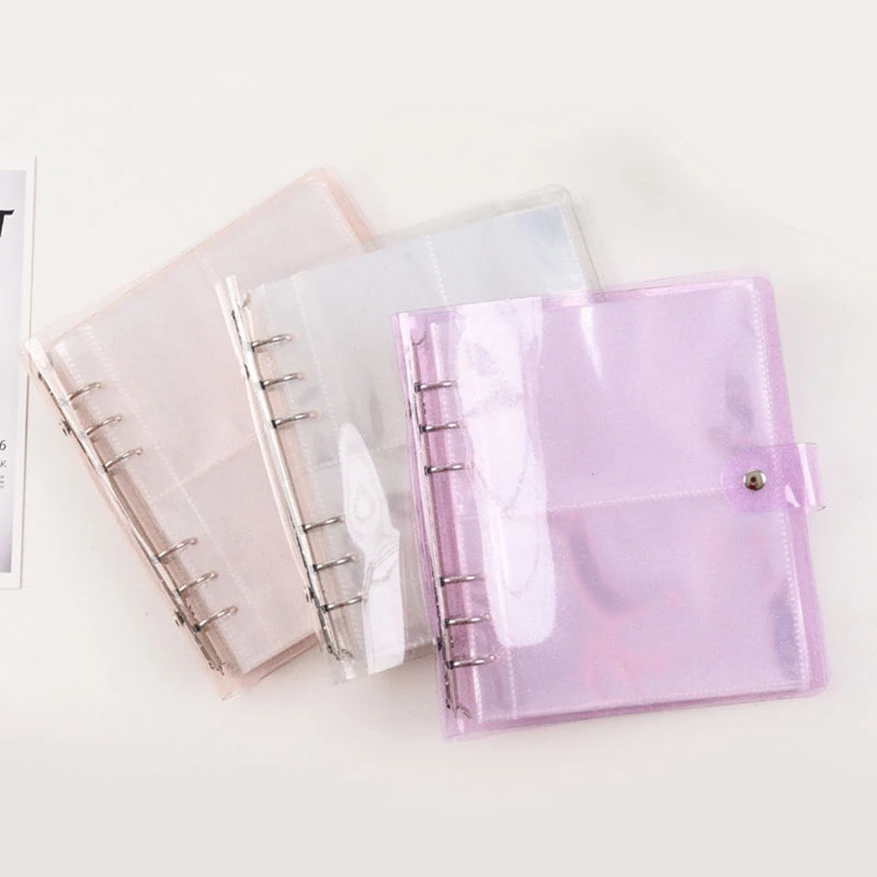 

25 Pages PVC Portable Photo Album Jelly Color Album for Mini Instax & Name Card 7s 8 25 50s Album de Photos