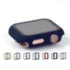 Чехол для Apple Watch 6, 5, SE, 44 мм, 40 мм, iWatch Series 4, 3, 42 мм, 38 мм, защитный бампер + Защитное стекло для Apple watch аксессуары для часов